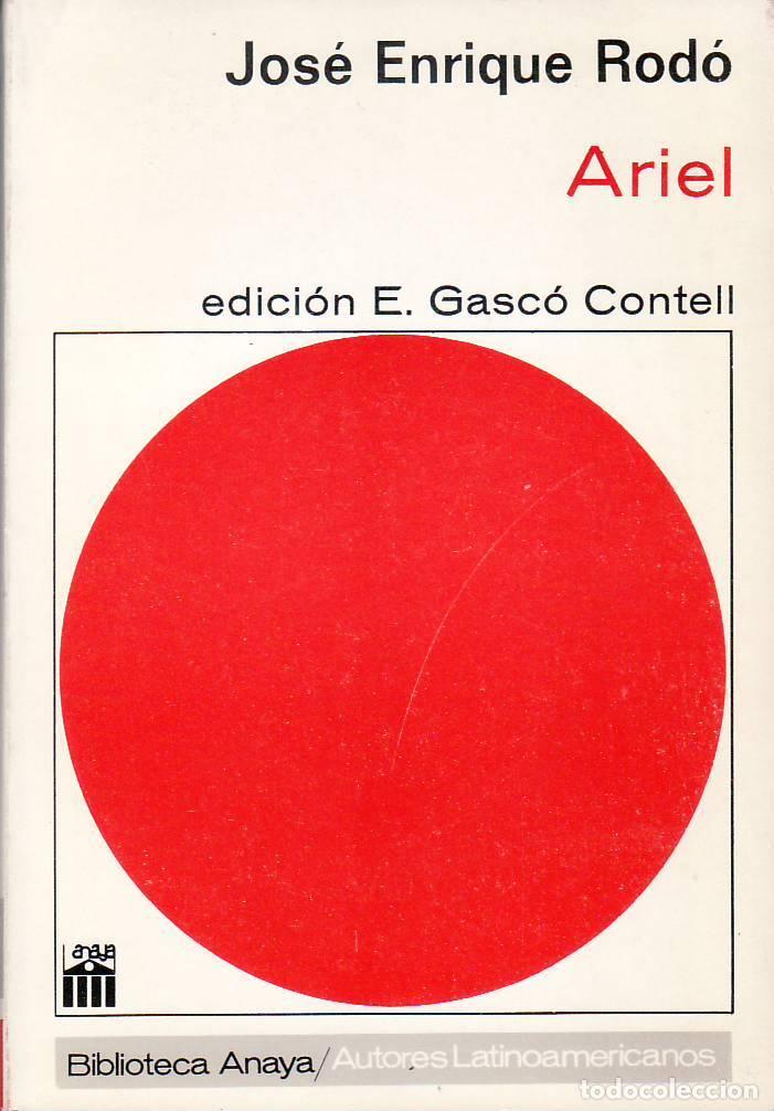 Libros: RODO, Jos&eacute; Enrique.- - Ariel. Edici&oacute;n de E. Gasc&oacute; Contell. - Foto 1