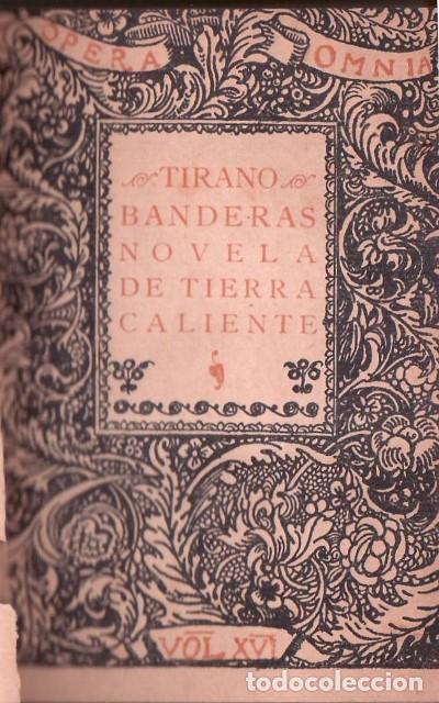 Libros: VALLE INCLAN, Ram&oacute;n del.- - Tirano Banderas. - Foto 1