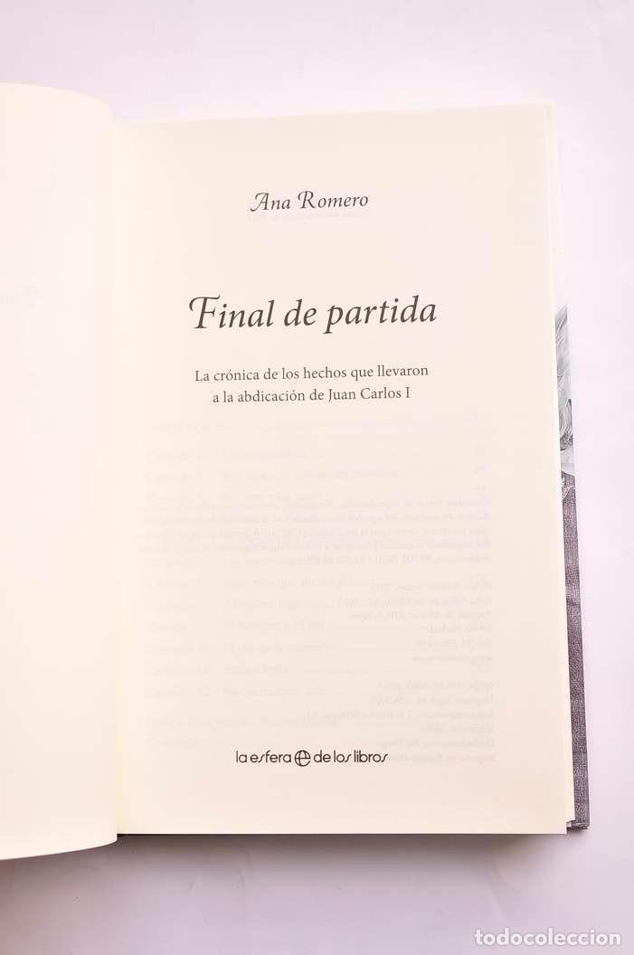 Libros: Final de partida - ROMERO, Ana - Foto 3