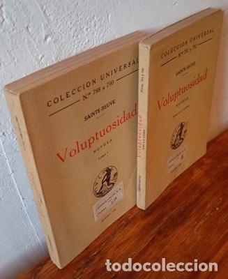 Libros: VOLUPTUOSIDAD (2 Vol.) - SAINTE-BEUVE - Foto 2