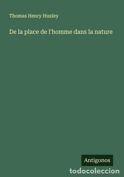 books: De la place de l'homme dans la nature- 9783563136720