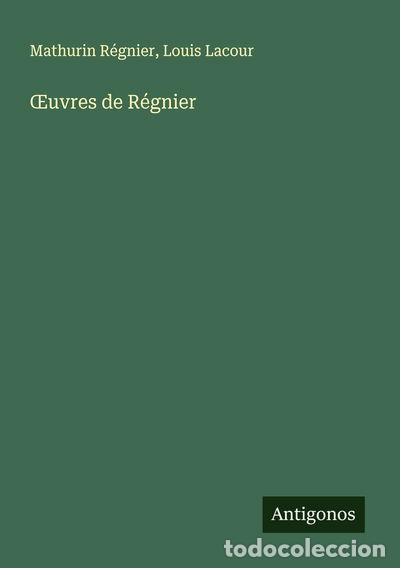 Libros: &OElig;uvres de R&eacute;gnier- 9783388737270