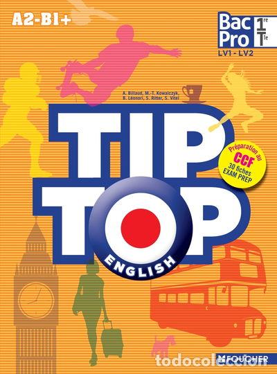 Libros: English 1e Tle bac pro Tip Top LV1 LV2- 9782216119509