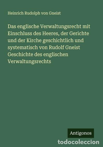 Livros em segunda m&atilde;o: Das englische Verwaltungsrecht- 9783386137737