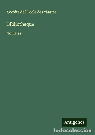 Libri di seconda mano: Biblioth&egrave;que- 9783388513669