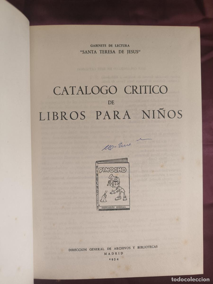 Libros: Cat&aacute;logo cr&iacute;tico de libros para ni&ntilde;os - Gabinete de Lectura &rdquo;Santa Teresa de Jes&uacute;s&rdquo;
