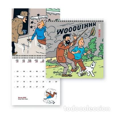 Libros: Calendario 2014 Las aventuras de Tint&iacute;n 30x30cm- 9782874243004
