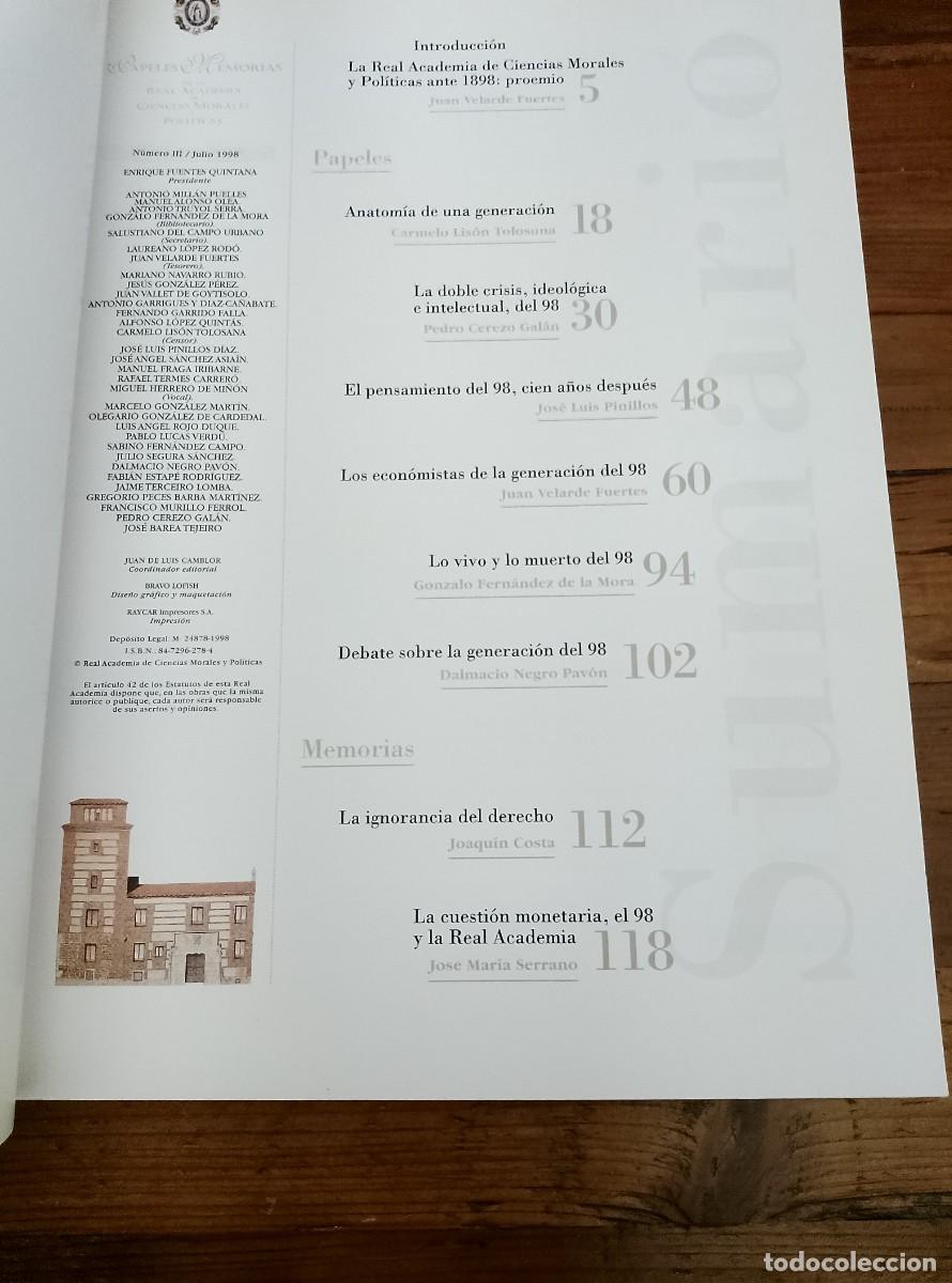 Libros: vvaa - EL DEBATE SOBRE LA GENERACION DEL 98 - Foto 3
