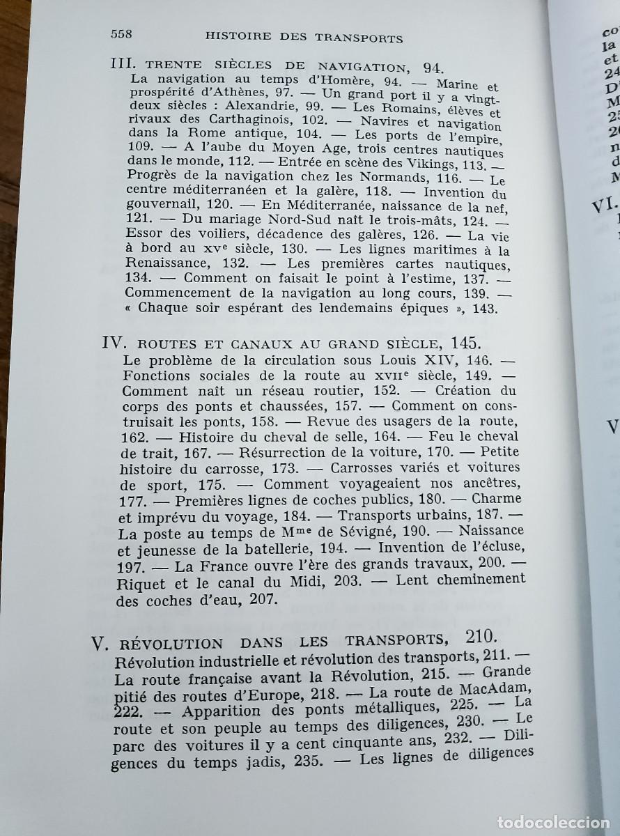 Libros: Pierre Rousseau - HISTOIRE DES TRANSPORTS - Foto 4