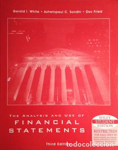 books: The Analysis and Use of Financial Statements- 9780471375937