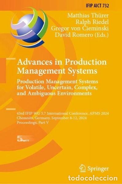 Libros: Advances in Production Management Systems- 9783031716362 - Foto 1
