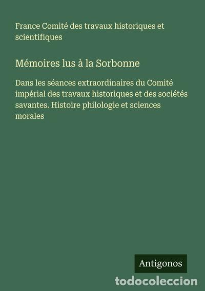 books: M&eacute;moires lus &agrave; la Sorbonne- 9783563052983