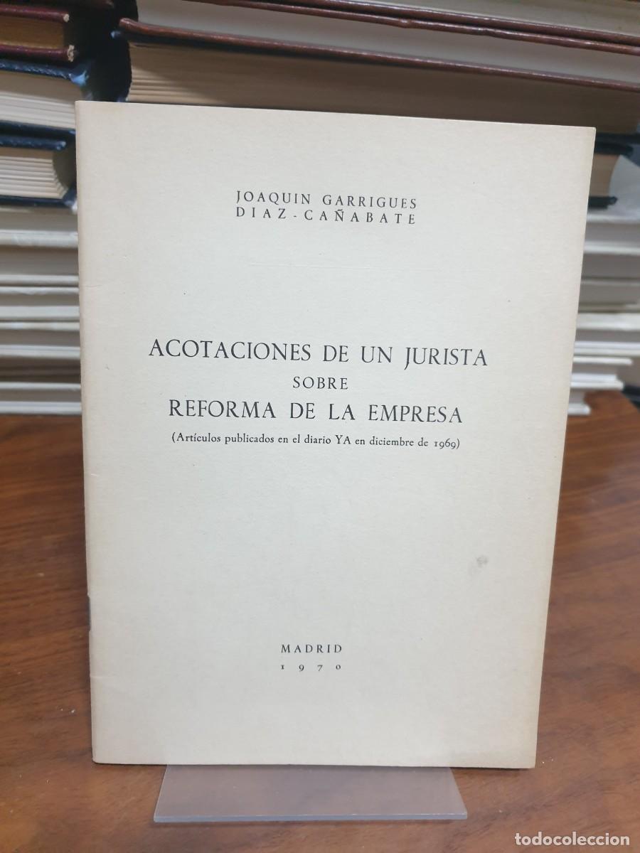 Livros em segunda m&atilde;o: Acotaciones de un jurista sobre reforma de la empresa Joaqu&iacute;n Garrigues D&iacute;az-Ca&ntilde;abate