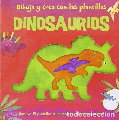 Libros: Dibuja y crea con las plantillas Dinosaurios- 9788428547772