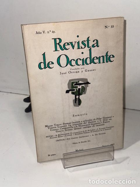Libros: REVISTA DE OCCIDENTE A&Ntilde;O V 2&ordf; EP N&Uacute;MERO 53 - Foto 1