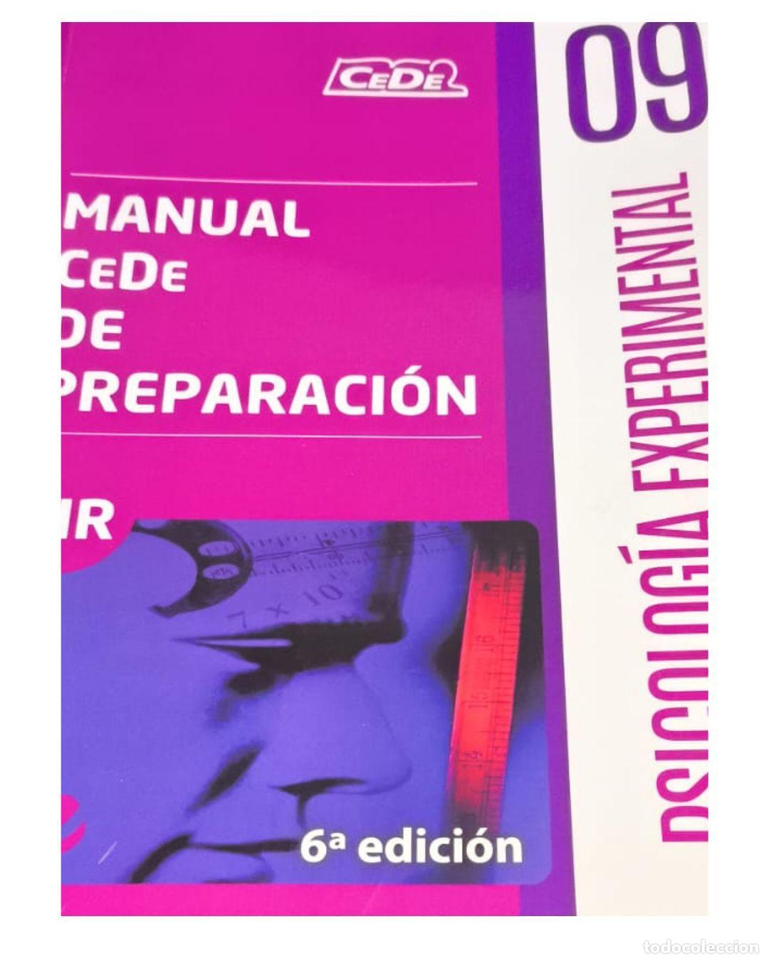 Libros: Psicolog&iacute;a experimental. MANUAL DE PREPACI&Oacute;N 9 - Antequera Iglesias, Juan / Hernang&oacute;mez Criado, Laur