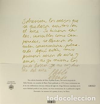 Libros: 20 poemas de amor y una canci&oacute;n desesperada. Edicion de Lujo - Foto 2