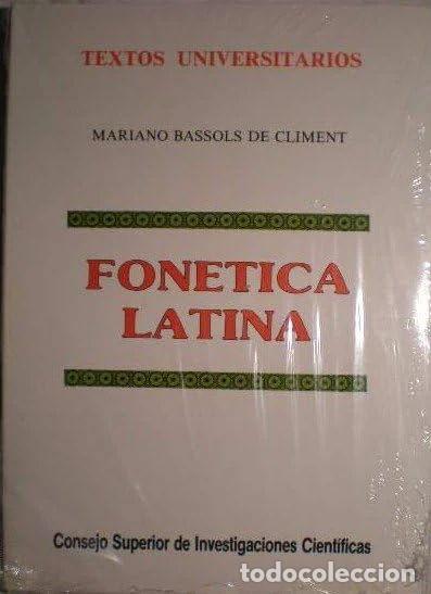 books: Fon&eacute;tica latina- 9788400038649