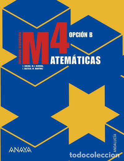 Libros: Matem&aacute;ticas 4. Opci&oacute;n B- 9788466771702