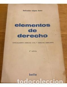 Libros: ELEMENTOS DE DERECHO - L&oacute;pez Sanz,Salvador - Foto 1