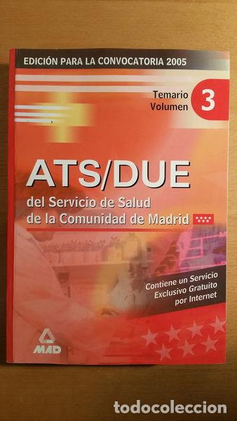 books: ATS/DUE del Servicio de Salud de la Comunidad de Madrid. Temario. Vol 3- 9788466523806