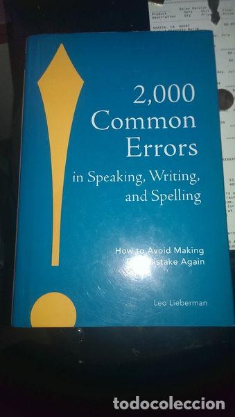 Libros: 2,000 Common Errors in Speaking, Writing, and Spelling- 9781603760119 - Foto 1
