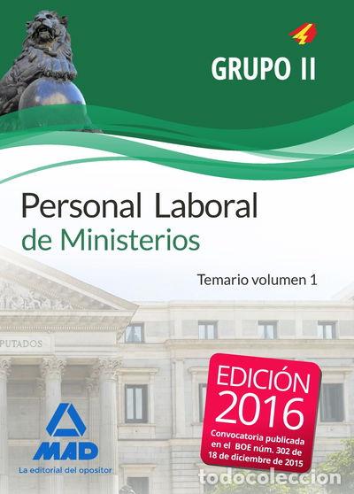 B&uuml;cher: Personal laboral de Ministerios Grupo II- 9788490936863
