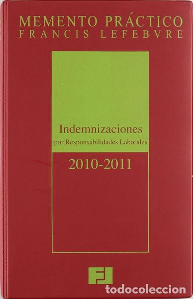Libros: Memento indemnizaciones por responsabilidades laborales- 9788492612390
