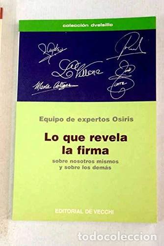 B&uuml;cher: Lo que revela la firma- 9788431532482