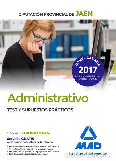 books: Administrativos de la Diputaci&oacute;n Provincial de Ja&eacute;n. Test y supuestos pr&aacute;cticos- 9788414210512