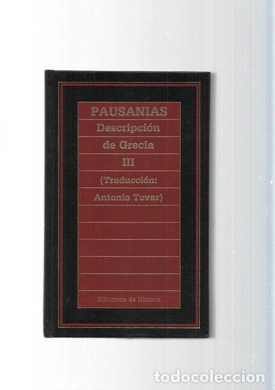 Livres: Descripci&oacute;n de Grecia Vol. III- 9788476344835