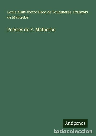 Libri di seconda mano: Po&eacute;sies de F. Malherbe- 9783388572758