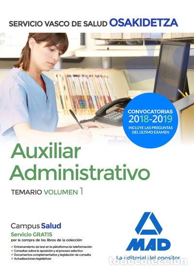 books: Auxiliar Administrativo de Osakidetza-Servicio Vasco de Salud. Temario volumen 1- 9788414215210