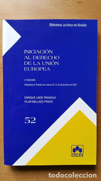books: Iniciaci&oacute;n al Derecho de la Uni&oacute;n Europea- 9788483421222