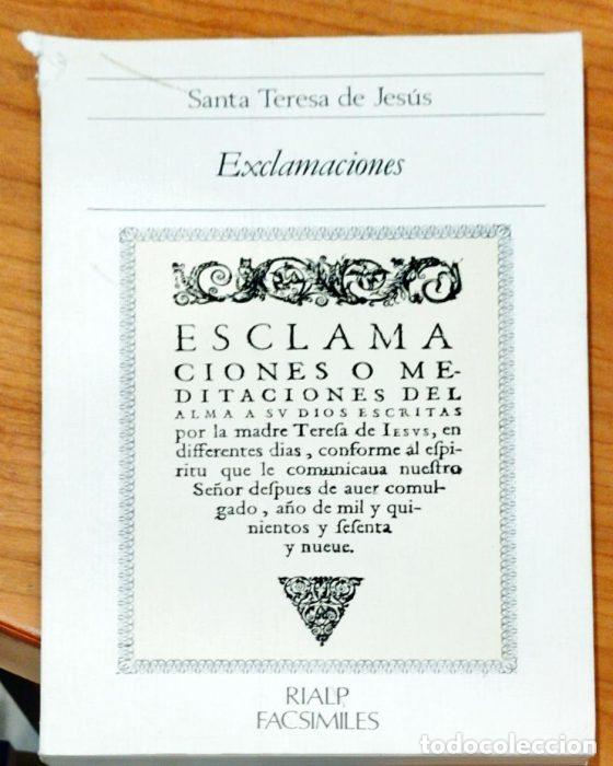 Libros: Exclamaciones - SANTA TERESA DE JESUS - Foto 1