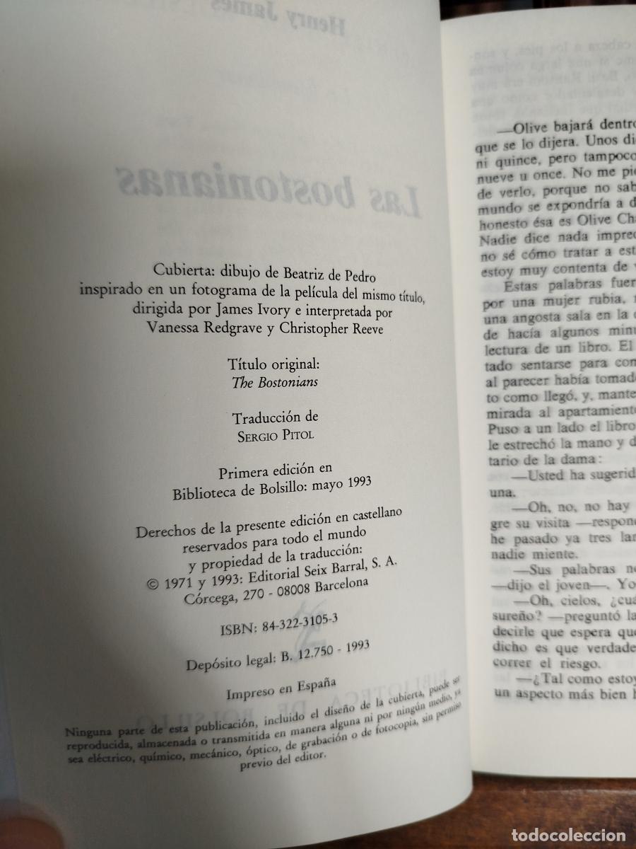 Libros: Las bostonianas - James, Henry - Foto 5
