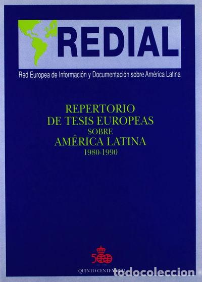 Libri di seconda mano: Repertorio de tesis europeas sobre Am&eacute;rica Latina, 1980-1990- 9788486956264