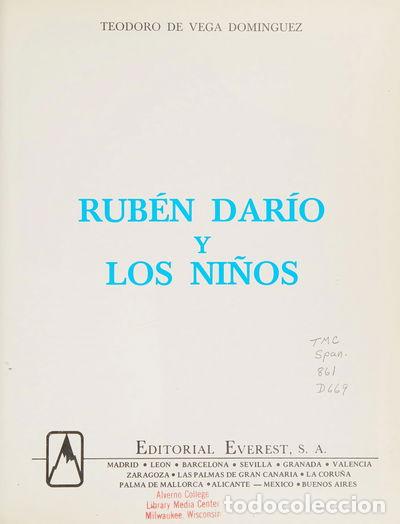 Libros: Rub&eacute;n Dar&iacute;o y los ni&ntilde;os- 9788424154455
