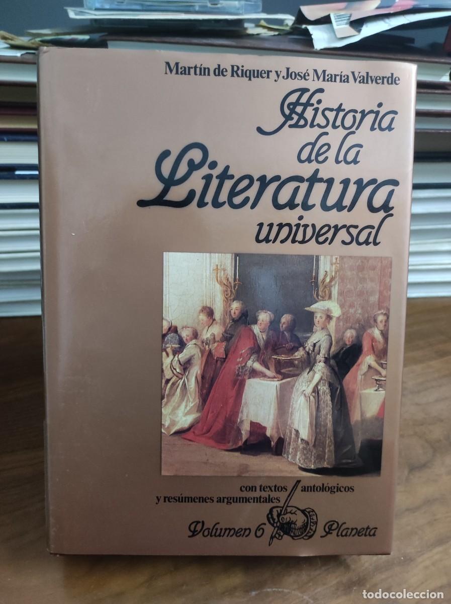 Livros em segunda m&atilde;o: Historia de la Literatura Universal: con textos antol&oacute;gicos y res&uacute;menes argumentales (Vol. 6) M. de