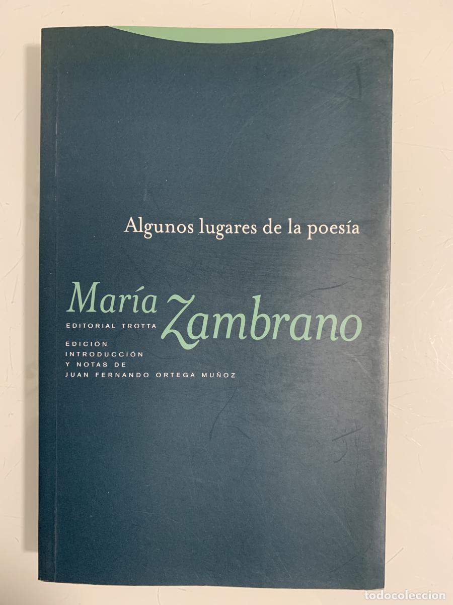 Libros: ALGUNOS LUGARES DE LA POES&Iacute;A - Mar&iacute;a Zambrano