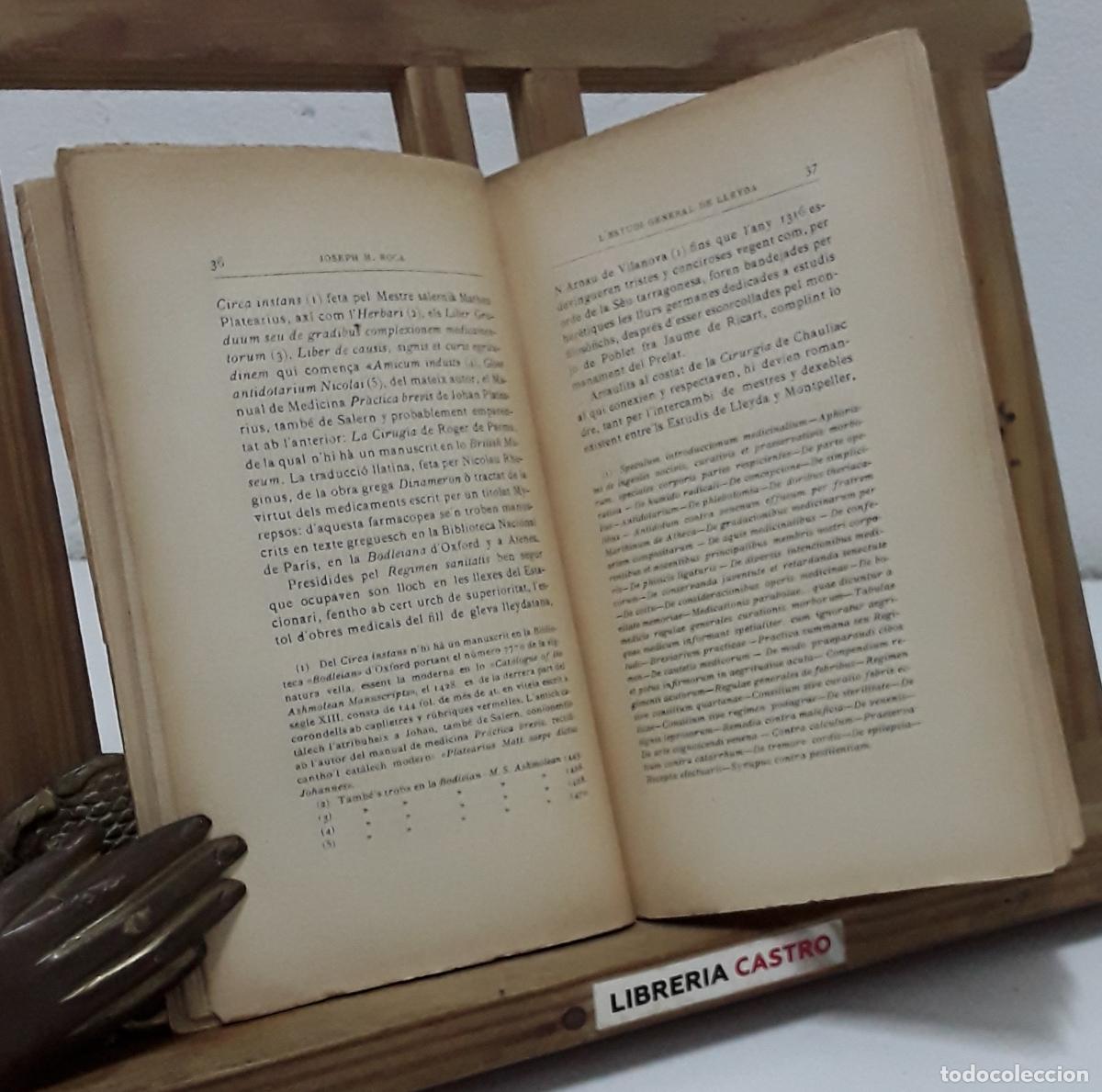 Libros: Lestudi general de Lleyda. Joseph M. Roca - Joseph M. Roca. - Foto 2