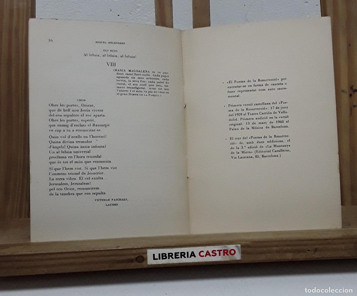 Libros: Poema de la resurrecci&oacute; - Miquel Melendres. - Foto 3