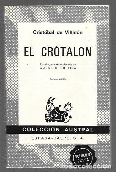 Libros: CROTALON - EL - VILLALON, CRISTOBAL DE - Foto 1
