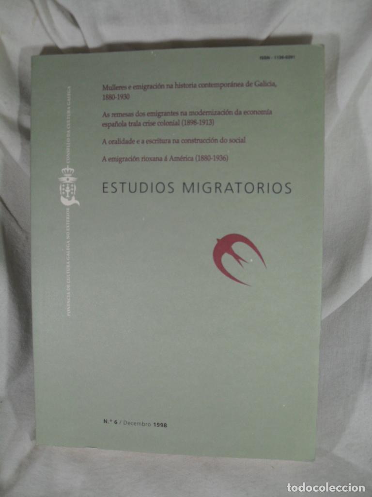 Libros: ESTUDOS MIGRATORIOS N&ordm;6 DECEMBRO 1998 - VARIOS - Foto 1