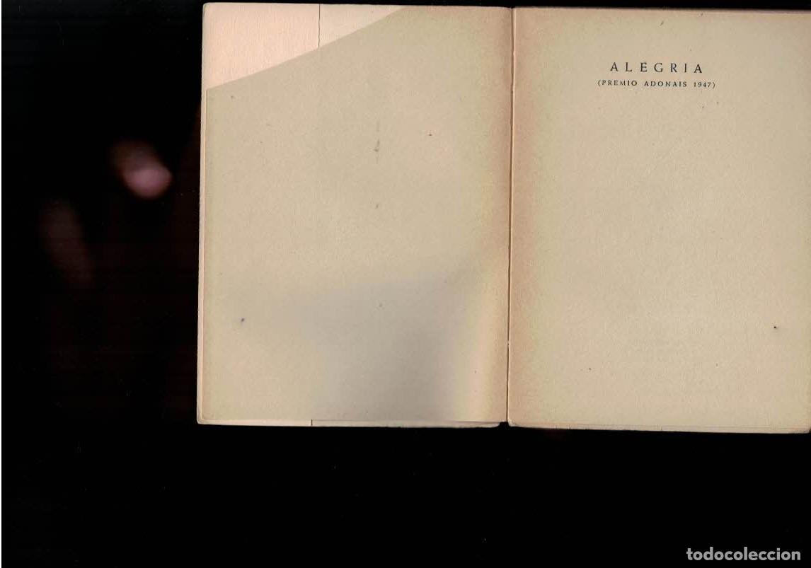 Libros: ALEGR&Iacute;A. - Hierro. Jos&eacute;, - Foto 3