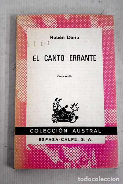Libros: El canto errante: Dar&iacute;o, Rub&eacute;n.- Dar&iacute;o, Rub&eacute;n - Foto 1
