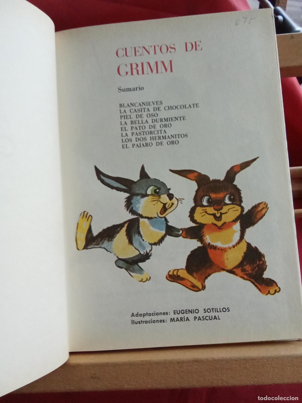 Libros: Cuentos de Grimm. Mar&iacute;a Pascual 1984 Ed. Toray CO.1720 - Foto 2