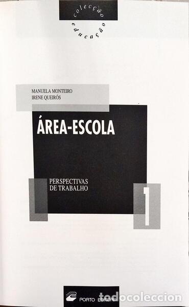 Libros: MONTEIRO. (Manuela) e Irene Queir&oacute;s. - &Aacute;REA-ESCOLA, PERSPECTIVAS DE TRABALHO. - Foto 2