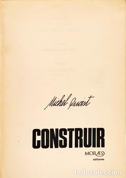 Libros: QUOIST. (Michel) - CONSTRUIR. - Foto 2