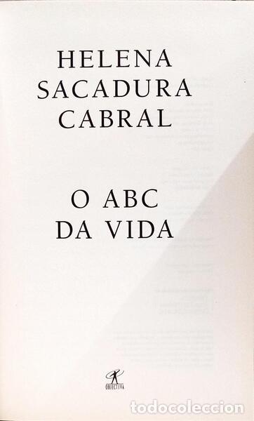 Libros: SACADURA CABRAL. (Helena) - O ABC DA VIDA. - Foto 2
